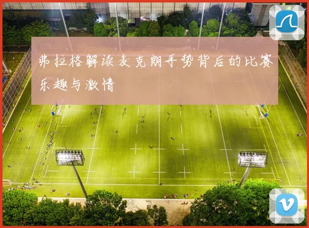 弗拉格解读麦克朗手势背后的比赛乐趣与激情